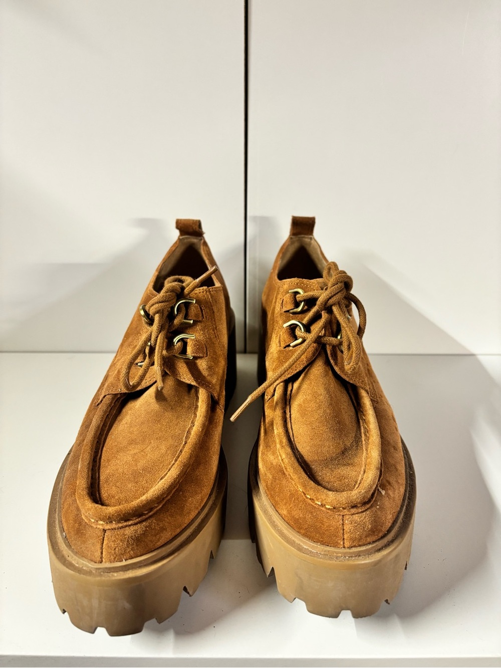 Sam Edelman Women’s Suede Chukka Boots in Cognac Brown